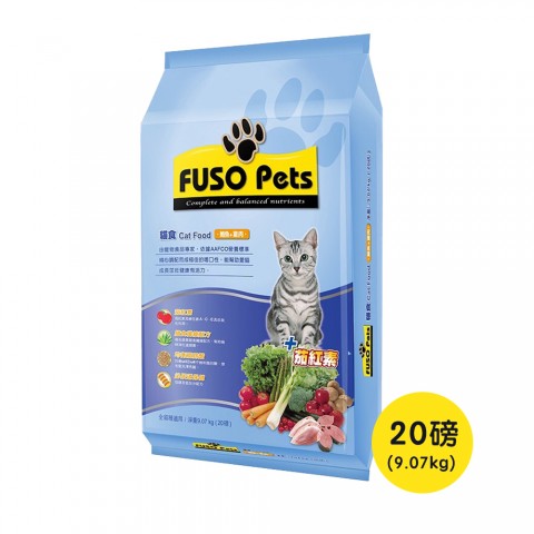 FUSO PETS 福壽 鮪魚+雞肉口味 貓糧 20磅(9.07kg) 貓飼料 飼料 浪貓 貓咪飼料