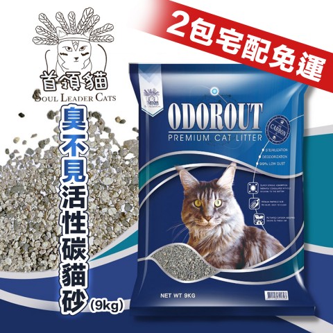 首領貓 臭不見活性碳貓砂 9kg【2包宅配免運🔥專屬賣場】礦砂 貓砂 活性碳 除臭佳 凝結力佳 9公斤）