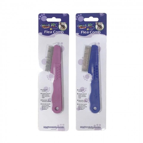 HELLO PET 蚤梳(顏色隨機出貨) 24AA67A/ NHP118 美容用品 貓用 狗用 寵物用 梳子